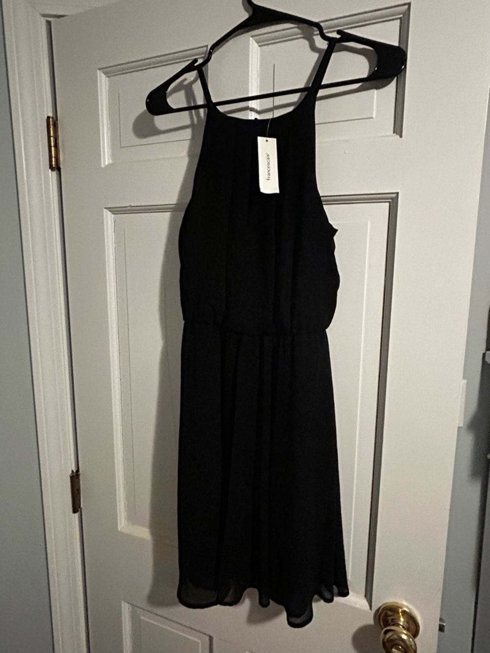 Black Mini Halter Dress